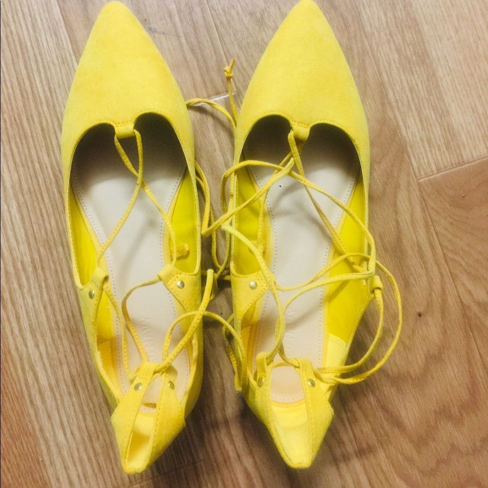 Yellow shoes